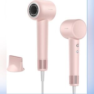 NEW DREAME Gleam Pink Hair Dryer for Women – Powerful Fast Drying, Lightweight